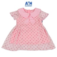 Đầm bé gái họa tiết Hoa Bi Nhí Hồng Tơ - AICDBGGY1DL7 - AIN Closet