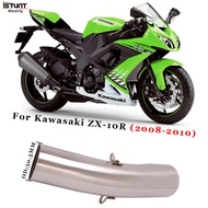 2008 2009 2010 Motorcycle Escape Exhaust For Kawasaki ZX-10R zx10r Modified 51mm interface Stainless Steel Middle Link P