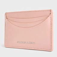 包郵❄️原盒Charles & Keith 經典Sigrid 奶油 粉紅色 Cardholder 卡套 聖誕 情人節 禮物