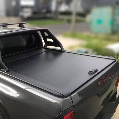 High Quality Pickup 4x4 Roller Lid Shutter Retractable Truck Bed Tonneau Cover For Hilux Navara NP30