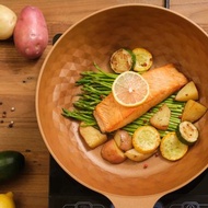 【Korea King】韓國Diamond X 鈦金盾晶鑽不沾炒鍋28CM