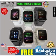 🇲🇾 Garmin VENU SQ 2 / SQ 2 Music - Square Liquid Cystal AMOLED Smart GPS Watch Multisport NEW