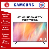 SAMSUNG 65"  4K UHD SMART TV UA65AU7700 (READY STOCK)-2YEAR SAMSUNG WARRANTY MALAYSIA