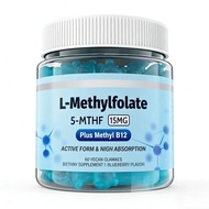 5-MTHF with Methyl B12 B1 B2 B6 B-Complex L-Methylfolate Gummies Vitamin Daily General Nutrition Sup
