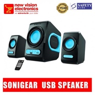 Sonic Gear Quatro V 2.1 Speaker system with Super Bass and Remote.1 Year Warranty [SG]