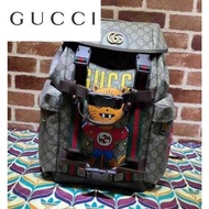 LV_ Bags Gucci_ Bag Kitten Print Skateboard Backpack 690999 Embossing Backpacks Op 4Z4U
