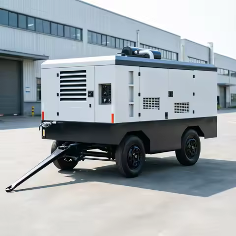 Stationary Diesel Screw Air Compressor 750cfm 21bar High Pressure Air Cooled Lubricated Mining Compr