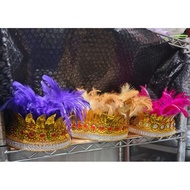 Kalimantan traditional dayak feather head accessories, kalimantan dayak traditional feather crown