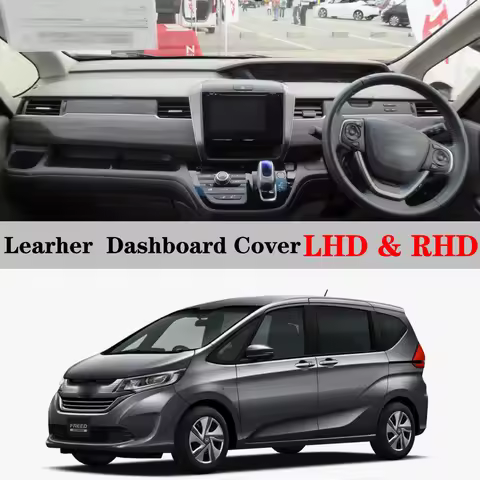 Dashboard Dash Mat Cover Leather Pad Sunshade Anti-UV Car Carpet Car Accessories For Honda Freed GB5