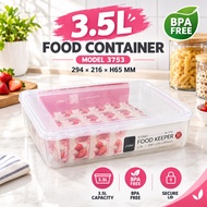 Food Container with Cover 3.5L  /   FOOD CONTAINER BPA FREE 3753 ( 294*216*H65MM )