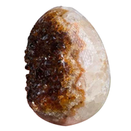 全拋光黃水晶蛋 恐龍蛋晶洞 207g 6.7 x 5 x 4.8cm 75號