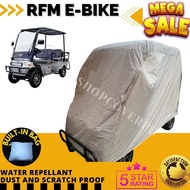 RFM E-BIKE WITH BACK PASSENGER SEAT COVER WATER REPELLANT AND DUST PROOF BUILT IN BAG