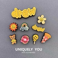 Tặng 12 sicker [Hàng loại 1] Phụ kiện gắn dép Drew House 3D - Stiker Drew House 3D gắn dép