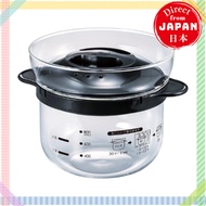 [HARIO] Glass Rice Cooker for the Range, 1-2 Cups, Microwave Safe, XRCN-2-B【Direct from Japan】