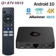 Q1 ATV H313 Android 10 Smart TV Box Allwinner H313 2GB 16GB 2G 8G Dual Wifi AndroidTV BT5.0 4K HD Set Top Box Media Player TV Receivers