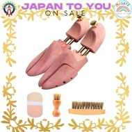 [ikomzo] Shoe Trees / Shoe Keepers for 23.5–29 cm, with Shoe Polishing Cloth — Red Cedar Wood — Wrin