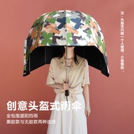 INS Style Helmet Umbrella | Outdoor Sun & Rain Umbrella, UV Protection PV7F