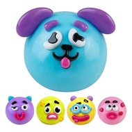 Squeeze Toys Changeable Expressions Soft Non-sticky Cartoon Dog Face Fidget Toys for Birthday Holida