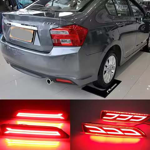 2Pcs LED Rear Bumper Lights for Honda City 2012 2013 2014 BR-V BRV 2015 2016 MOBILIO 2016 2017 Braki