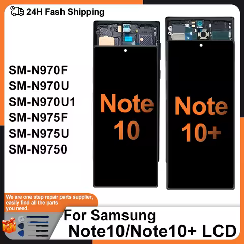 TFT For Samsung Galaxy Note10 5G LCD Note10+ Display Touch Screen For Samsung Note10 Plus Display Re