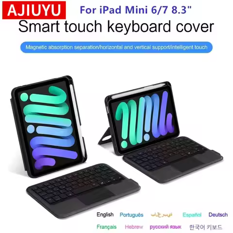 TouchPad Keyboard for iPad Mini 6, 8.3-inch Backlight Keyboard Case with Touchpad, Compatible with i