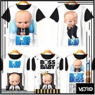 Cool 3D Baby Boss T-Shirt | Baby Boss Cartoon T-Shirt | Baby Boss Clothes for Children Aged 1-12 Yea