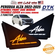 PERODUA ALZA 2022 - 2024  FRONT MIRROR COVER DYNAMIC LED WITH SIGNAL RUNNING ALZA ACCESSORIES