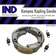 Kampas-Kanvas Kopling Ganda Otomatis-Oto-Auto Honda Beat Pop-eSP K25 Awal &amp; Scoopy New K16 2015 &amp; Vario 110 New eSP 2015-2016