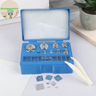 Strongaroetrtr 17Pcs 10mg-100g Precision Digital Scale Calibration Weight Set Weighting Tools 100g 5