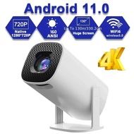 HY300 Projector Android 11.0 120ANSI WiFi6 Allwinner H713 Dual Wifi HD Native 1280*720p Support 4K D