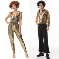 Performance Costume Performance Costume Music Festival Retro 70s Disco Costume Couple Hippie Disco S