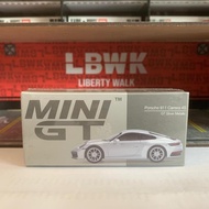 Mini GT 303 Porsche 911 Carrera 4S GT Silver Metallic