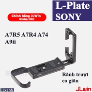 Sony A7R5 A7R4 A74 A9ii | Lplate Khung quay dọc L bracket báng tay cầm giá đỡ đế thép khung bảo vệ h