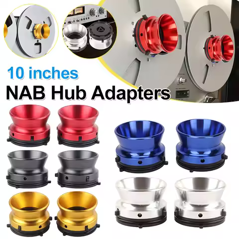 1 PairNAB Reel Hub Adapters Universal Loading Device Polished Aluminum Alloy 10 Inch for Studer ReVo