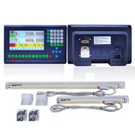 HXX Large LCD Display GCS903 2 Axis LCD DRO Kit & 2pcs 0-1000mm High Precision Linear Scale Optical 