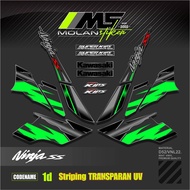 Decal Sticker Striping Variasi Transparan Uv Ninja Ss & Ninja R Kawasaki Ninja Ss Se Spesial Edition