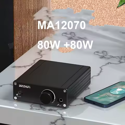 2*80W Infineon MA12070 Digital Audio Power Amp MA12070P Speakers 20W~200W HiFi Stereo Amplifier Clas