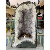 Amethyst Cave, Big Tooth Amethyst Manufacturer Drain One Piece, 25.5kg!Hole Shape Super Beautiful