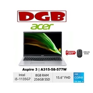 Acer Aspire 3 A315-58-577W | 11th Gen i5 | 15.6' FHD | 8GB+256GB SSD | 10% Shopee Cash Coins/Cash Ba