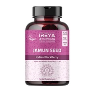 Jamun Seed Capsules (120 Capsules) - 1000mg Indian BlackBerry - Made with Organic Jamun Seed Powder