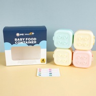 [SG Seller] Baby Food Containers (4 Pcs) 120ML each I Baby Snack Box I Baby Food Container Whimsy Wo