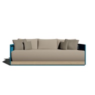LIGHTWEIGHT ALUMINIUM FRAME SABAH SOFA 3 SEATER