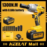 KEELAT Impact wrench 1300NM High Torque Brushless Electric Impact Drive