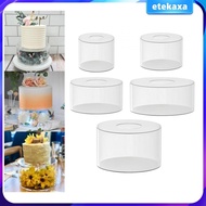 [Etekaxa] Cylinder Pedestal Stand Round Cake Tool Cake Riser Fillable Cake Stand for