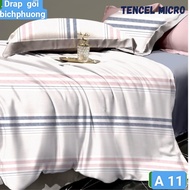 Tencel 4 Piece pillowcase set (drap + 3 pillowcases} cool, soft Korean imported fabric