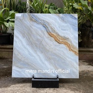 Granite lantai 80x80 Aquatic blue / Savona gress / Glazed polish