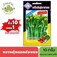 3A (ซื้อ10แถม1) เมล็ดพันธุ์ กวางตุ้งดอกฮ่องกง ขนาด 10 กรัม ประมาณ 3000 เมล็ด GREEN FLOWERING PAK CGO