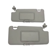 795-1590 ที่บังแดด HONDA JAZZ GE 2009-2012(ฮอนด้าแจ๊ส)​ สีเทา มีกระจก แท้ห้าง#83230-TG0-Z01ZA #83280