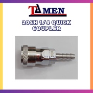 20SH 1/4 Quick Coupler Air Hose Coupler Coupler Angin Penyambung Angin Quick Release Fitting 20SH