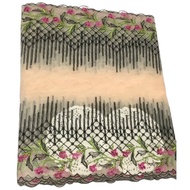 320MM Double Edge Floral Design Embroidery Lace Border Lace Sewing Fabric Baju Kurung Kain Renda Kahwin Borong [1 Yard]